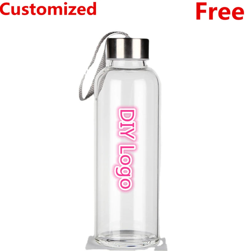 DIY Sports Water Bottles Portable 550ML Personalized Outdoor Safety Plastic Drinking Juice Cup Men Use For Gift Free Customized